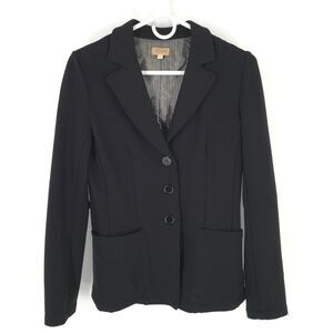 PIKO 1988 Single Breasted 3 Button Blazer Size Large Black Pockets L 1862 Jacket